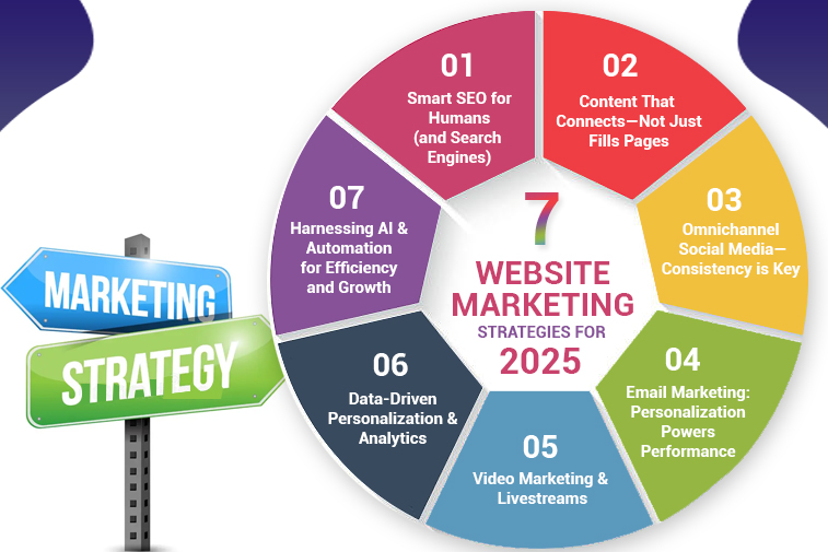 7 Website Marketing Strategies That Work in 2025 – Sapphire Technologies